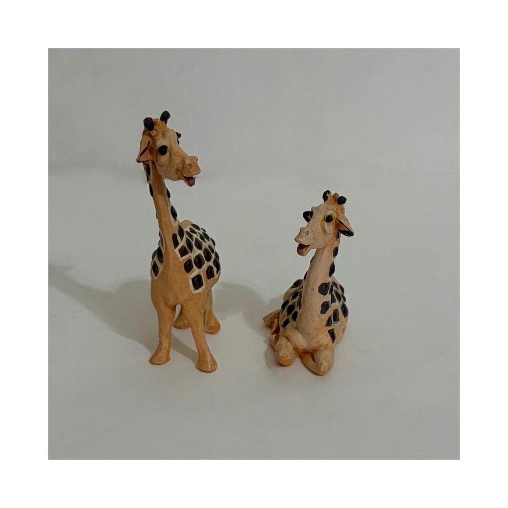 Vintage Pete Apsit NOAH'S ARK Set Two 2 Rhinos Rhinoceros Ripley Rhonda Animals
